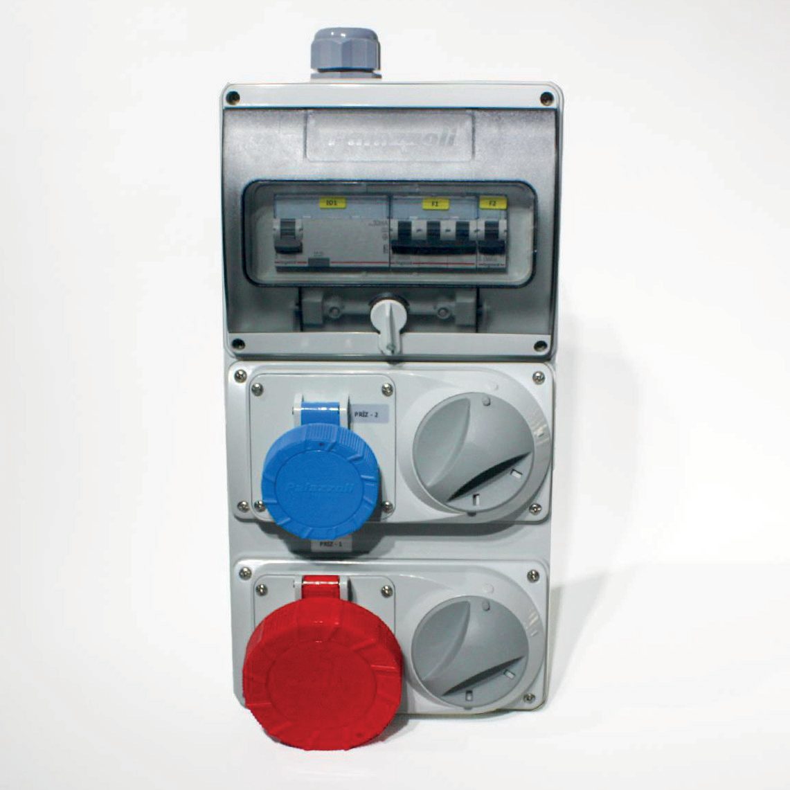 Novsen IP55 Şeffaf Kombinasyon Panosu 1ad. 3x16A, 1ad. 5x32A
